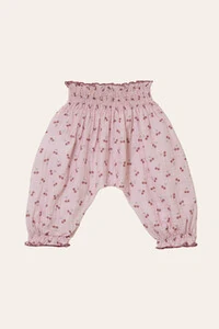 Calça Gaze Cereja Rosa Vinho