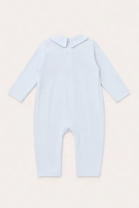 Macacão Smock Pontos Pima sem Pé Aazul