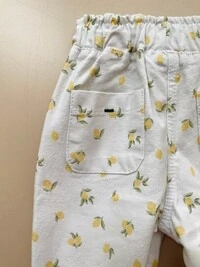 Calça Adora Limão Off White Mostarda