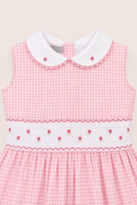 Vestido Ariela Vichy Rosa