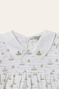 Macacão Curto Barquinho Pima Colorido