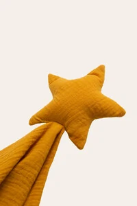 Naninha Estrela Gaze Mostarda