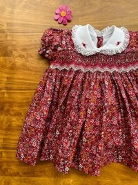 Vestido Eliza Floral Miúdo Tons de Rosa