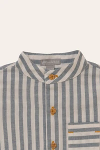 Camisa Lucas Listrinha Azul Jeans