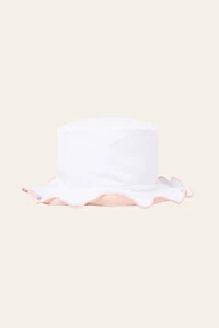 Chapéu Summer Liso Rosa Branco