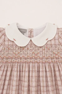 Vestido Carola Xadrez Rosa