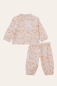 Conjunto Gaze Toile Du Jouy Mostarda