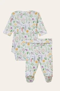 Conjunto Algodão Egípcio Botânico Colorido