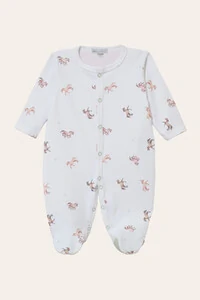 Macacão Horses Algodão Egípcio Branco Bege