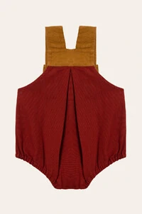 Jardineira Guga Sarja Vinho Mostarda