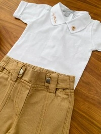 Calça Céu Sarja Camelo