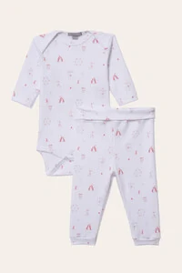 Conjunto Algodão Egípcio Circus Colorido