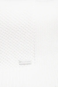 Manta Ponto Renda Colo Branca