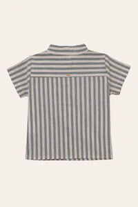 Camisa Lucas Listrinha Azul Jeans