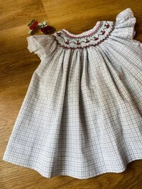 Vestido Isabela Xadrez Cereja Verde