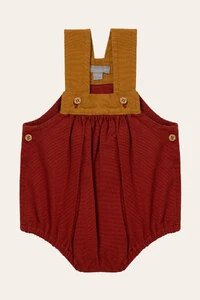 Jardineira Guga Sarja Vinho Mostarda