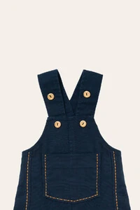 Jardineira Amor Azul Marinho