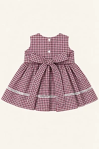 Vestido Anna Xadrezinho Vinho