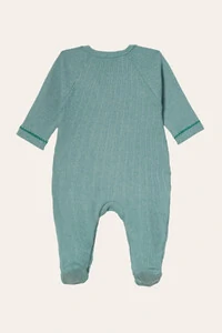 Macacão Canelado Raglan Verde