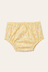 Vestido Smock Floral Pima Amarelo