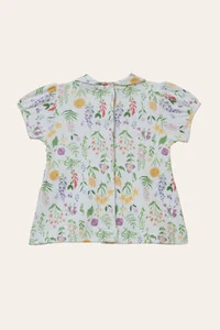 Camiseta Bella Algodão Egípcio Botânico Colorido