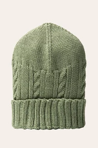 Kit Gorro e Luva Tricot Avocado