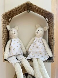 Urso Fofinho Jardineira Limão Off White Mostarda