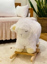 Ovelha Peludinha Balanço Musical Branco