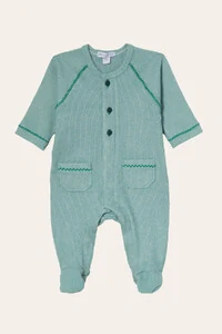 Macacão Canelado Raglan Verde