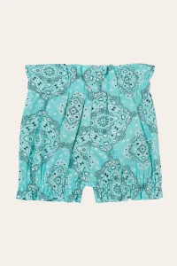 Shorts Laço Bandana Azul Acqua
