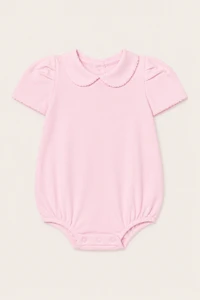 Body Gola Menina Pima Rosa