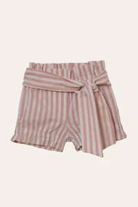Shorts Laço Listrinha Rosa