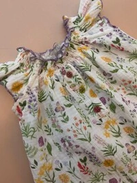 Vestido Gaze Botânica Colorido
