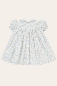 Vestido Eliza Rosas Azul