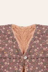 Colete Veludinho Floral Dream Colorido com Vinho