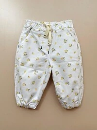 Calça Adora Limão Off White Mostarda