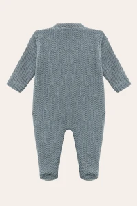 Macacão Tweed Golfinho Azul Mescla