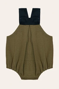 Jardineira Guga Sarja Verde Musgo Marinho