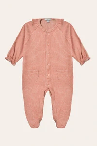 Macacão Canelado Babadinho Terracota