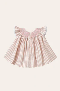 Vestido Isabel Listrado Rosa