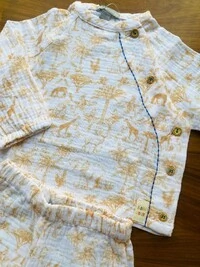 Conjunto Gaze Toile Du Jouy Mostarda