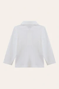 Camiseta Polo Manga Longa Pima Branco