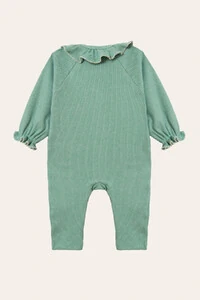 Macacão Canelado Babadinho Verde