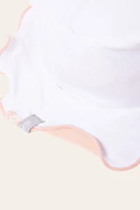 Chapéu Summer Liso Rosa Branco