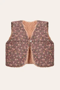 Colete Veludinho Floral Dream Colorido com Vinho