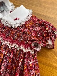 Vestido Eliza Floral Miúdo Tons de Rosa