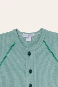 Macacão Canelado Raglan Verde