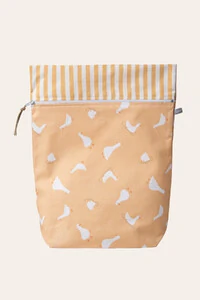 Kit Saquinhos Estampa Patinhos Amarelo