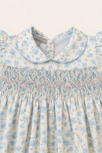 Vestido Eliza Rosas Azul