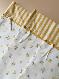 Kit Saquinho Limão Off White Mostarda